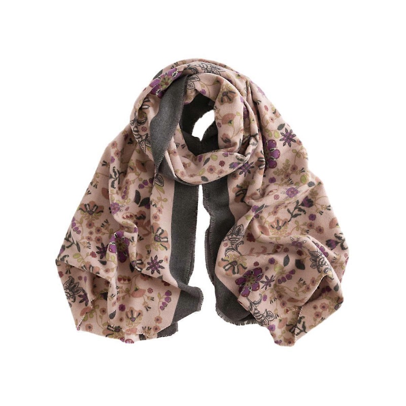 1pcs small floral scarf elegant celebrity style printed faux cashmere scarf women’s warm anti-cold scarves | Fruugo SG