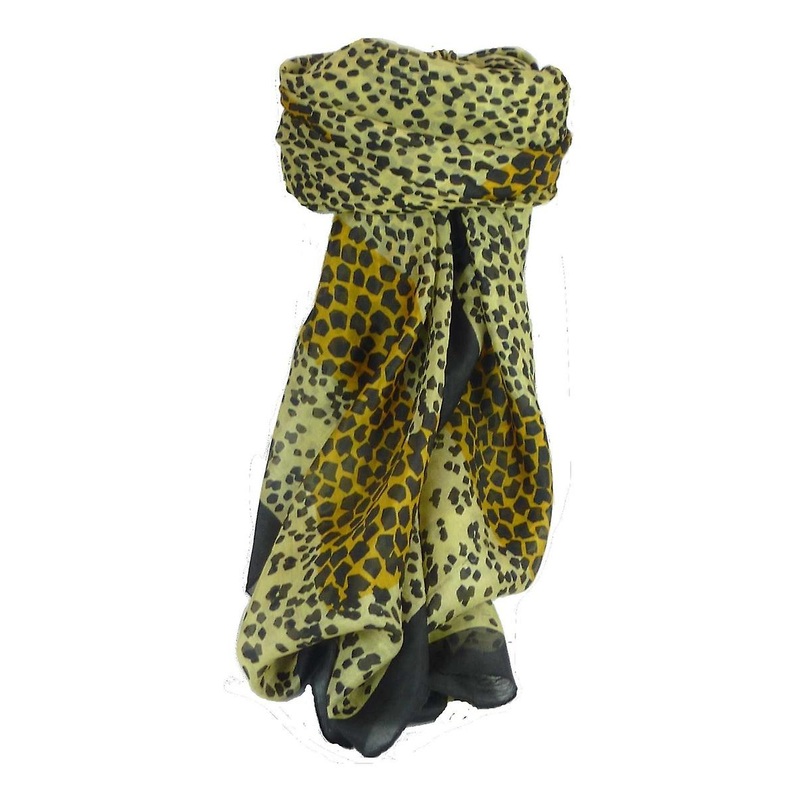 Mulberry Silk Classic Square Scarf Leopard by Pashmina & Silk | Fruugo SG