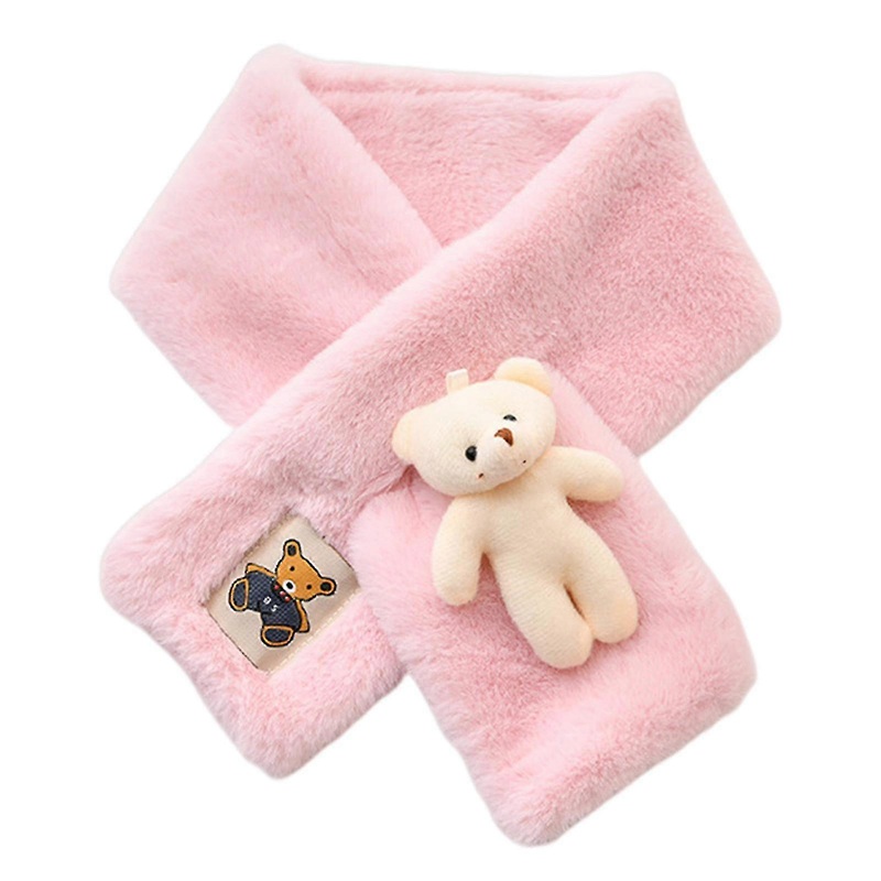 Shxx Farfi Cross Scarf Plush Cartoon Bear Doll Animal Label Soft Fuzzy Cold Resistant Autumn Winter Women Neck Warmer Collar A1017-115 | Fruugo SG