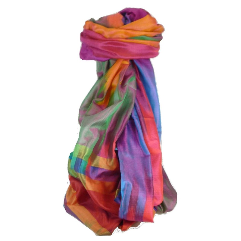 Varanasi Ekal Premium Silk Long Scarf Heritage Range Kurian 5 by Pashmina & Silk | Fruugo SG