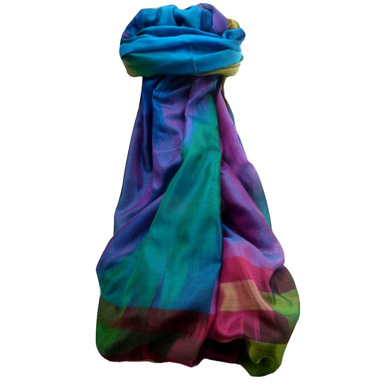 Varanasi Ekal Premium Silk Long Scarf Heritage Range Suresh 4 by Pashmina & Silk | Fruugo SG