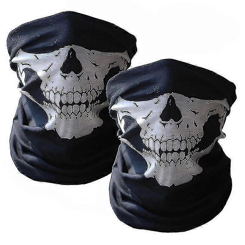2pcs Cool Bicycle Half Mask Ghost Scarf Multi Use Neck Warmer-mxbc | Fruugo SG
