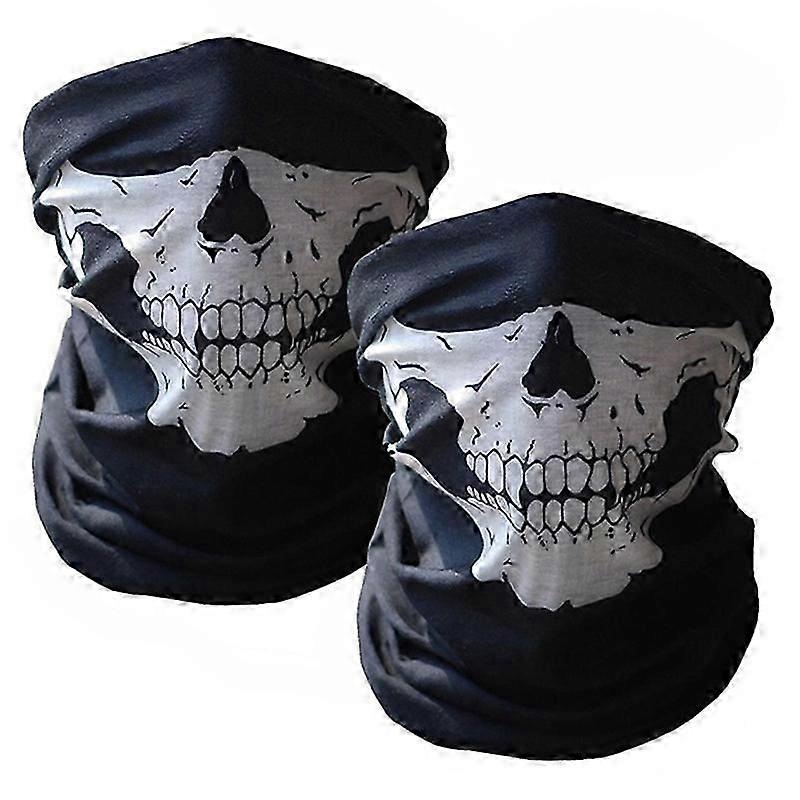 2PCS Cool Bicycle Ski Half Face Mask Ghost Scarf Multi Use Neck Warmer | Fruugo SG