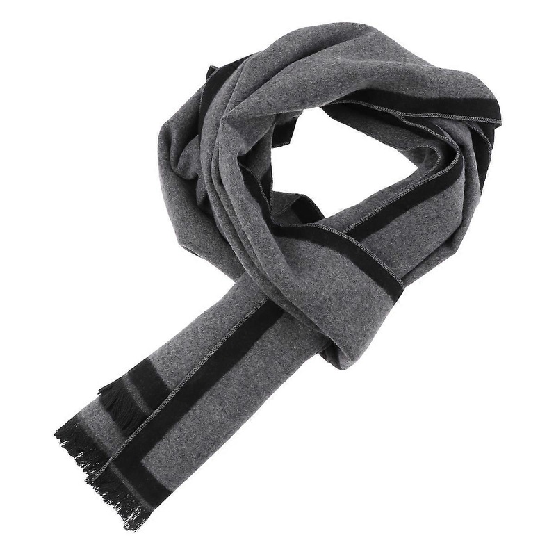 Elegant Dress Black Scarf Long Shawl Costume Accessory For Men 180X30Cm Keeps Warm 1Set | Fruugo SG