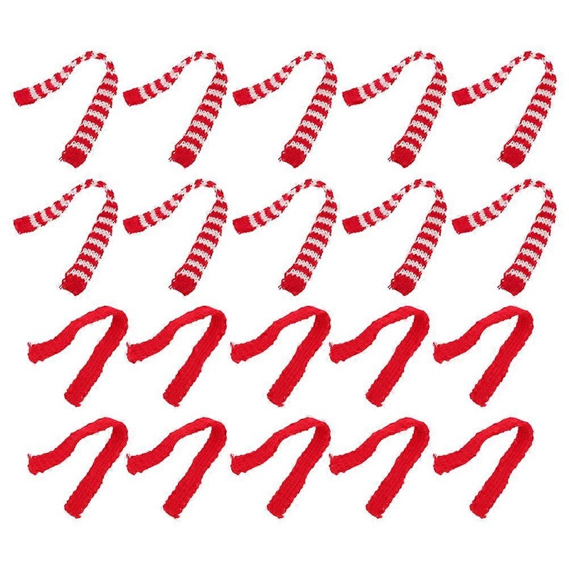 Toy Figurine Scarves Mini Ornaments For Crafts White Color Material Decoration Accessory 20Pcs | Fruugo SG