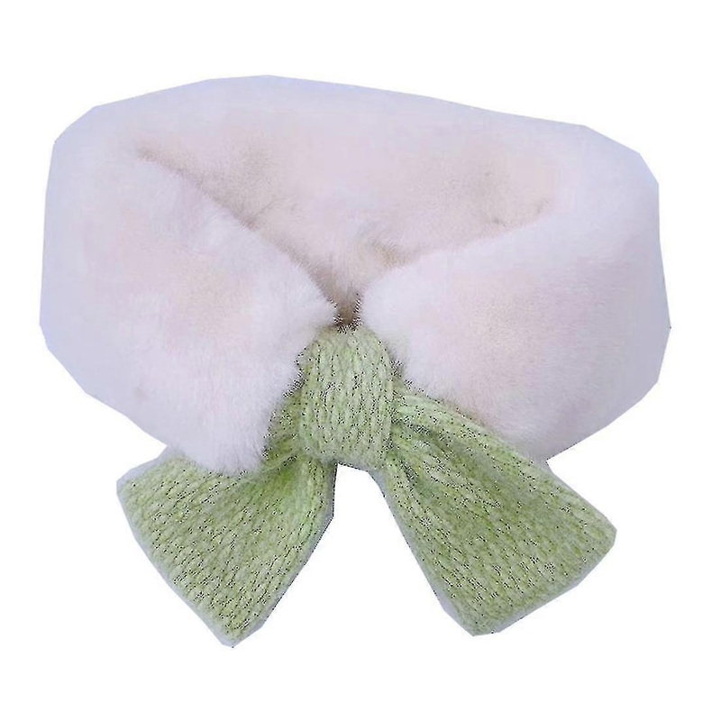 Winter Children Scarf Baby Cute Faux Fur Collar Plush Warmth Girl Kids Knitted Neck Scarves Cross | Fruugo SG