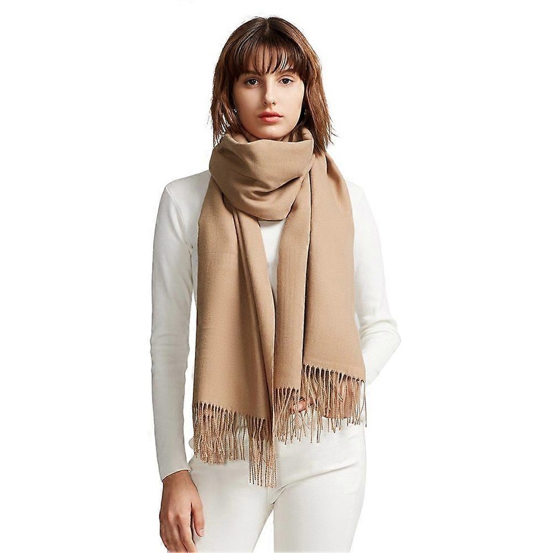 Womens Large Soft Cashmere Feel Pashmina Shawls Wraps Light Scarf Camel | Fruugo SG