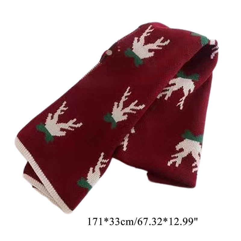 Antler Reindeer Christmas Scarf Imitation Cashmere Super Soft Warm for Winter Kid Scarf Elegant Looks for Women Men  Alphabet Christmas T | Fruugo SG