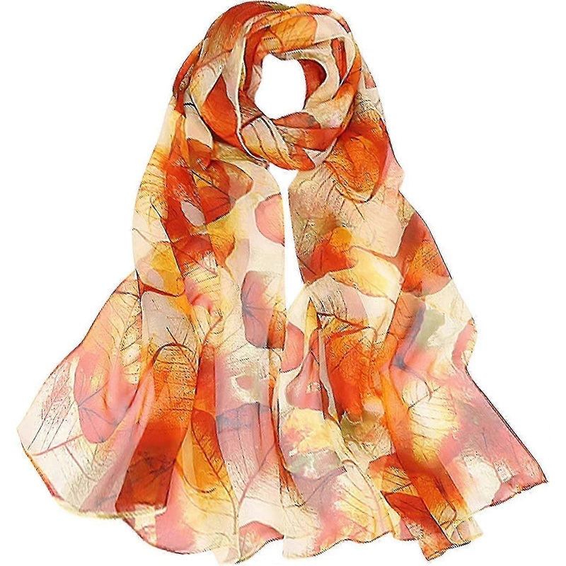 Chiffon Olaof Scarfs For Women Ladies Olaof Scarf Lightweight Floral Print Chiffon Scarves Shawls Wraps For Sp  hwy | Fruugo SG