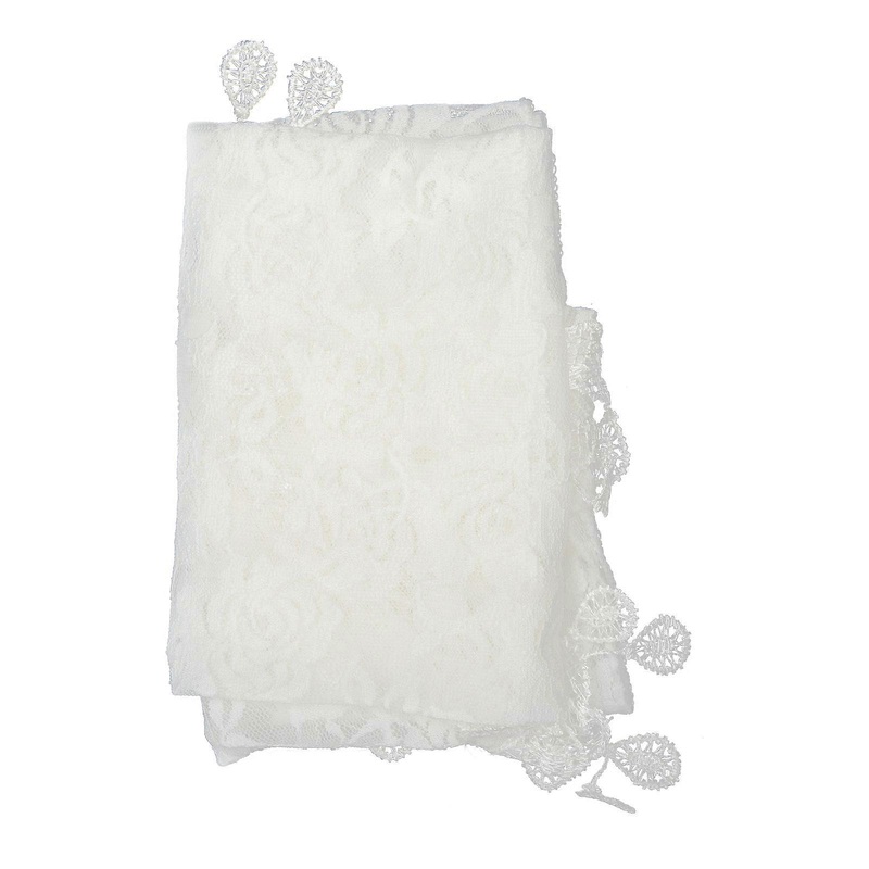 Girls Mantilla Veil Lace Shawl For Wedding Retro 156x52cm Polyester Fashion Accessory 1Pcs | Fruugo SG