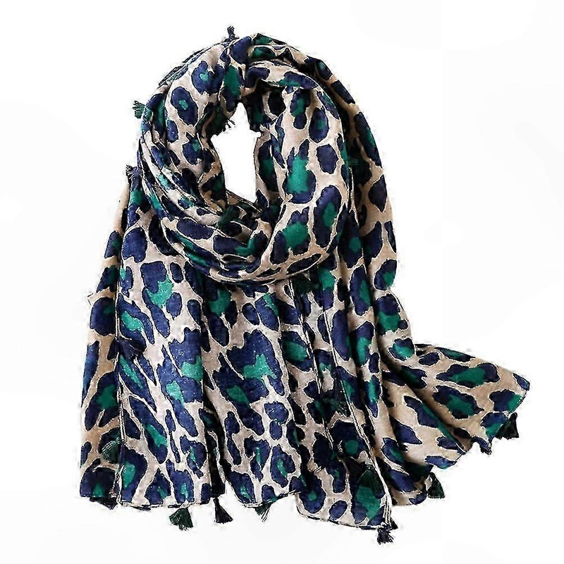 Leopard Print Cotton Shawl for Women – Stylish Dual Purpose Grey Scarf Wrap | Fruugo SG