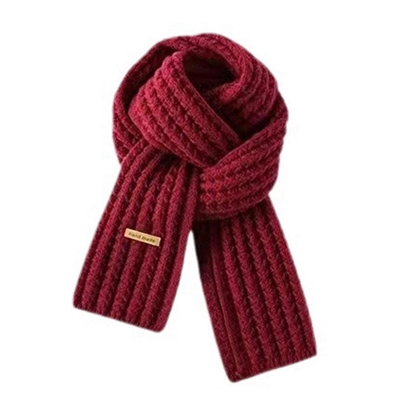 Women Fall Winter Scarf Knitted Windproof Elastic Thickened Solid Color Warm Soft Japanese Style | Fruugo SG