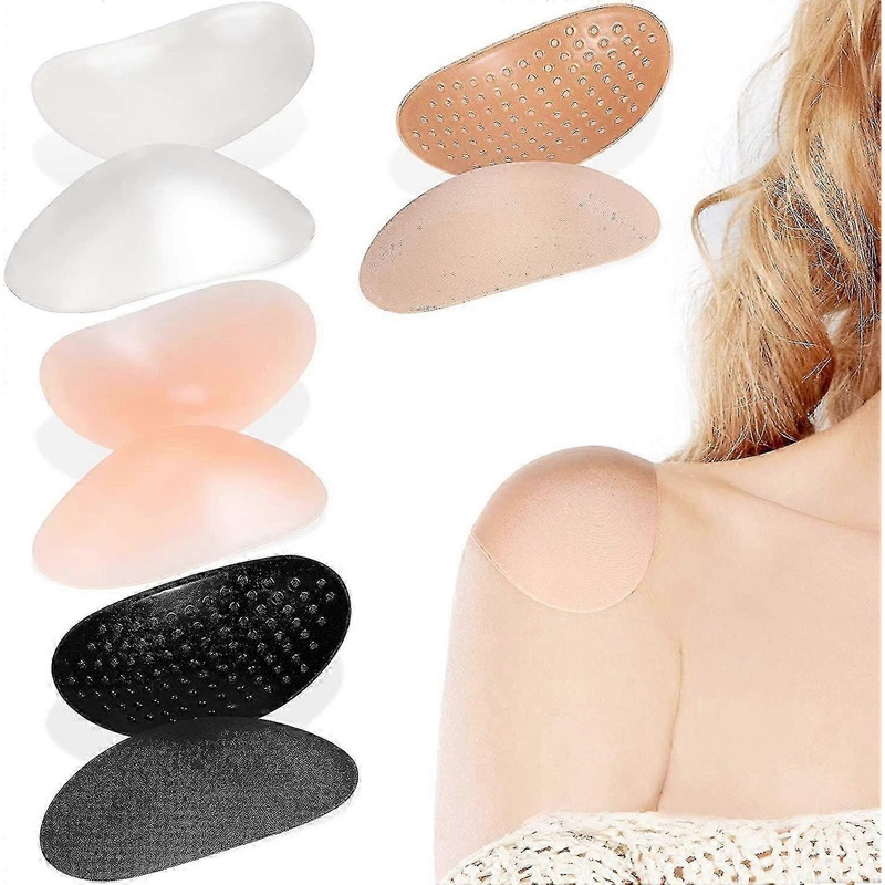 4 Pairs of Soft Silicone Adhesive Shoulder Push-up Pads with Anti-slip Design, Ideal for Enhancing Comfort  Support | Fruugo SG
