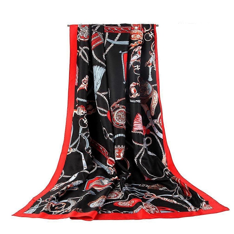 Autumn Silky Scarf Fashion Satin Wraps Lightweight Scarf Multi Purpose Neckerchief for Lady | Fruugo SG