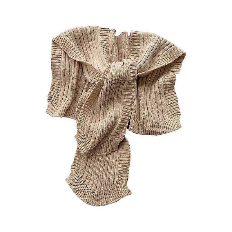 Autumn Winter Shawl Wrap Short Sleeveless Jacket Knitting Poncho for Lady | Fruugo SG