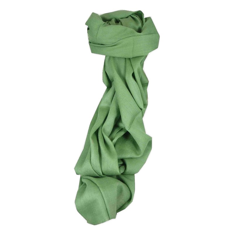 Fine Cashmere Stole Karakoram Birds-Eye Weave Moss  by Pashmina & Silk | Fruugo SG