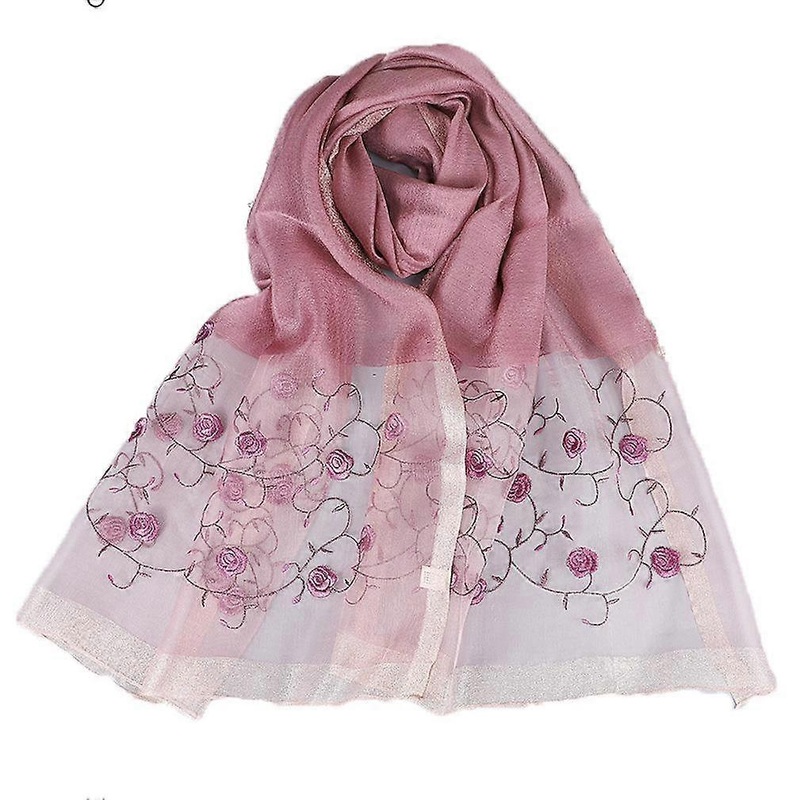 Silky Embroidery Scarf Wrap Shoulder Cheongsam Shawl for Lady | Fruugo SG