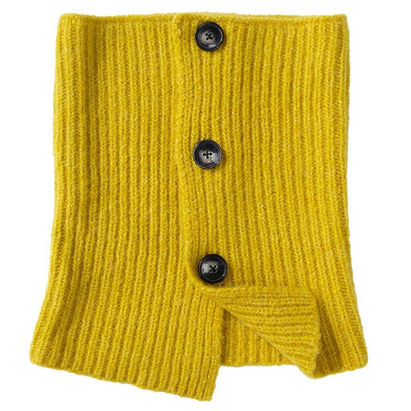 Vintage Crochet Buttoned Scarf For All Ages Comfortable Neck Wear Winter Autumn Warm Neck Scarf Shoulder Wrap for Daily  Yellow | Fruugo SG