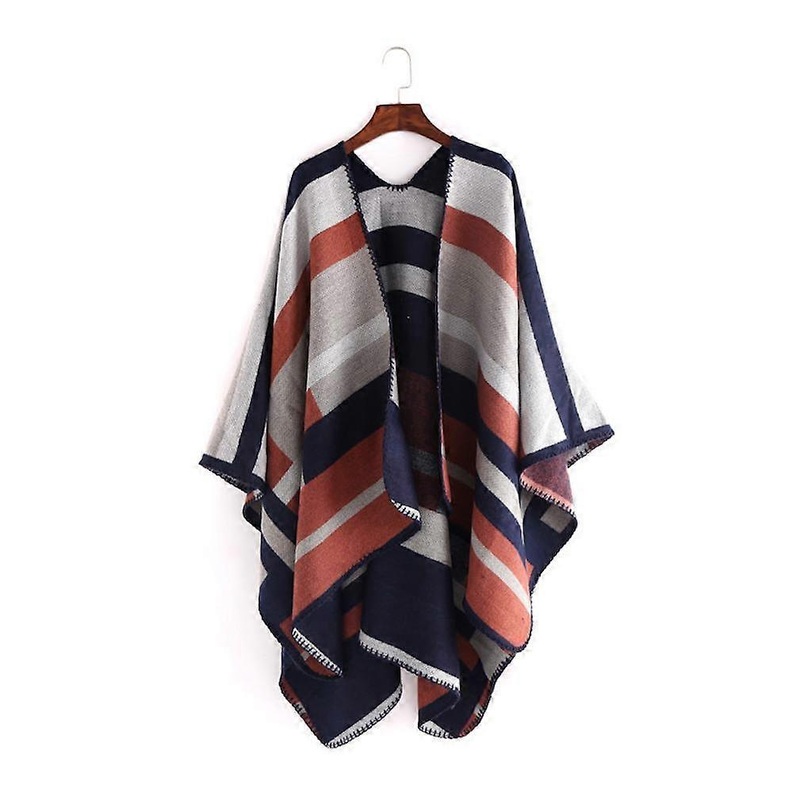 Warm Shawl Scarf Open Front Poncho Winter Coat for Lady | Fruugo SG