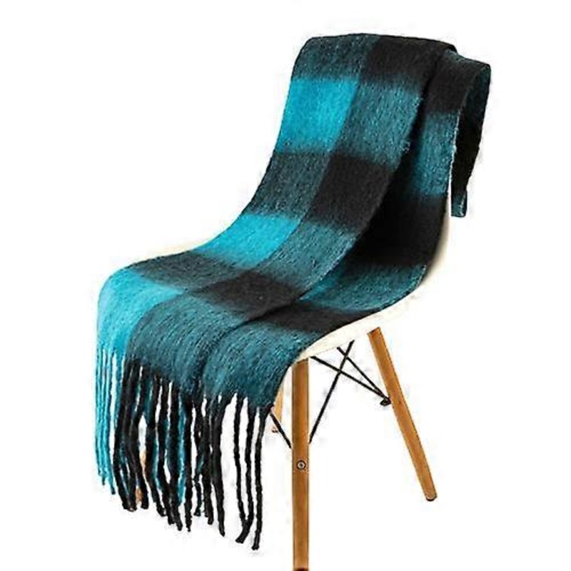 Autumn and winter French retro contrasting imitation cashmere scarf, fashionable and versatile, warm and thickened plaid scarf | Fruugo SG