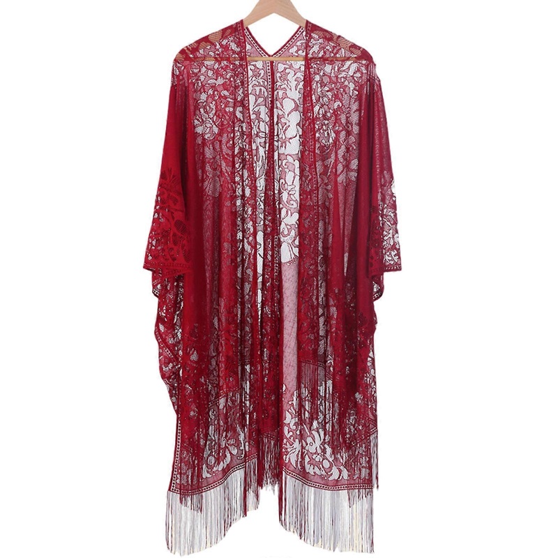 Beach Vacation Sunscreen Shawl for Women Travel & Evening Event Elegant Hollowed Out Embroidery Headscarf Shawl  Burgundy | Fruugo SG