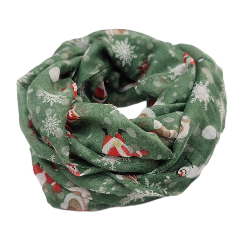 Christmas Tree Print Neck Scarf Festive Theme Scaves for Christmas Parties Family Gatherings Neck Shawl Wrap Scarf  light green | Fruugo SG