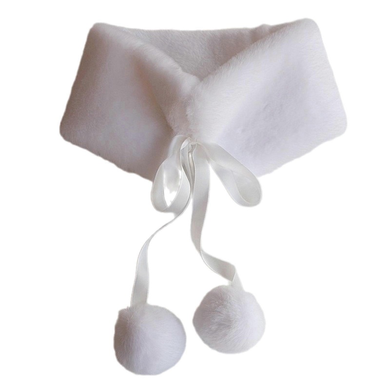 Comfortable Warm Scarf Indoor Outdoor Versatiles Scarves Solid Color Neckerchief for Winter and Autumn Outfits  White | Fruugo SG