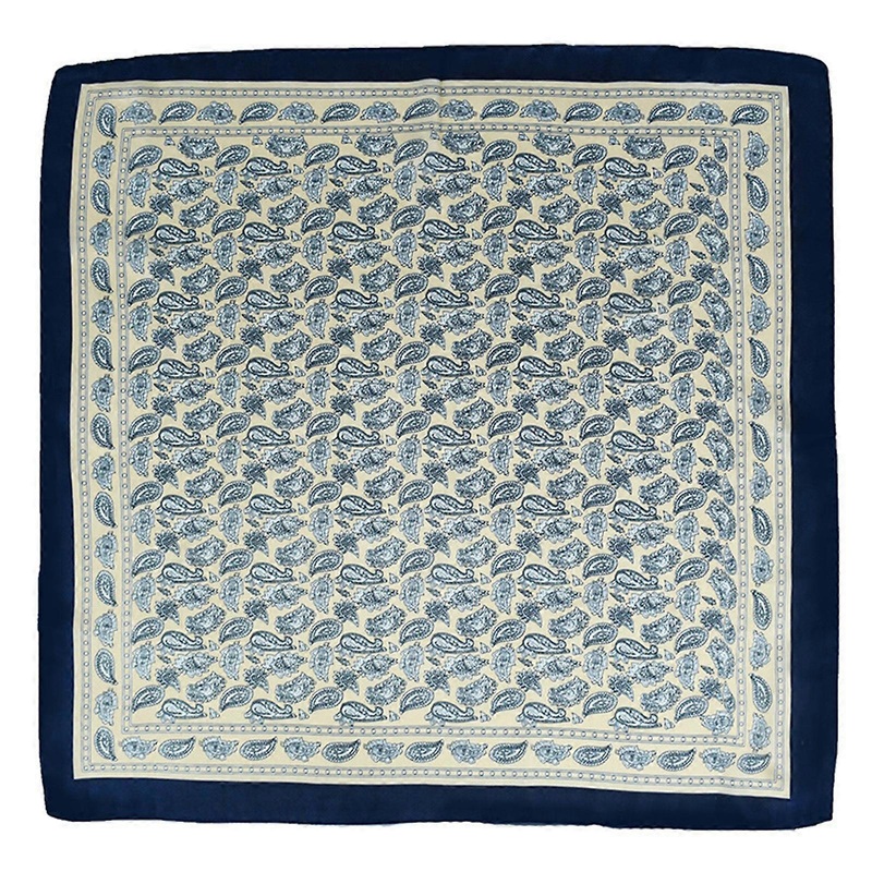 Elegant Flower Neck Scarves for Casual Formal Square Pocket Vintage Bandana Silk Like Neck Scarf for Spring All Matching  dark blueA | Fruugo SG