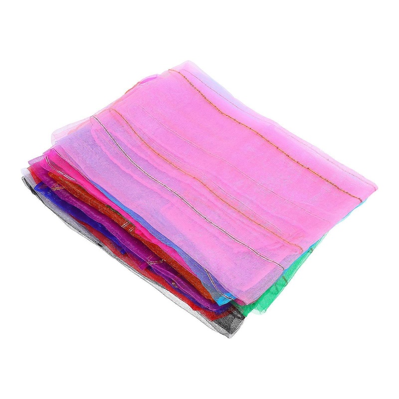 Imagination Enhancement Multicolor Square Scarves For Juggling Chiffon Kids Dance Decorations 10Pcs | Fruugo SG