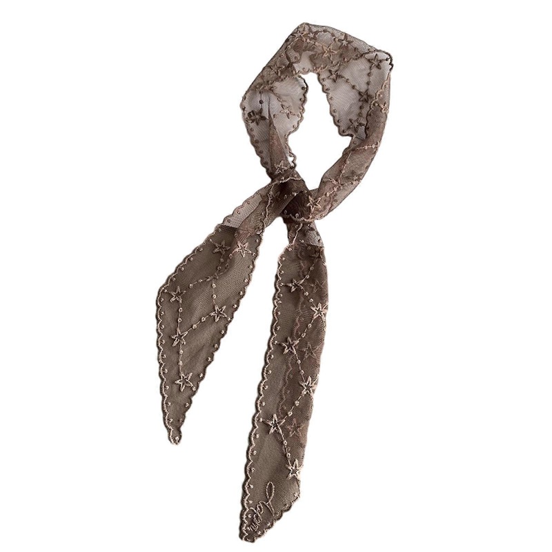 Vintage Lace Headscarf for Street Snap French Style Floral Scarf Decorative Neckwear Women Photo Props Hair Ornament  brown | Fruugo SG