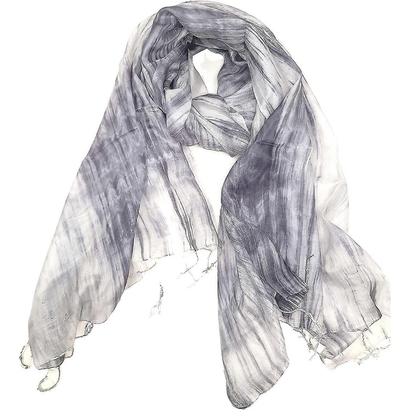 100% Pure Silk Scarf Woman’s Scarves Shawl Wrap Hand Painted Grey Silk Olaof Scarf | Fruugo SG