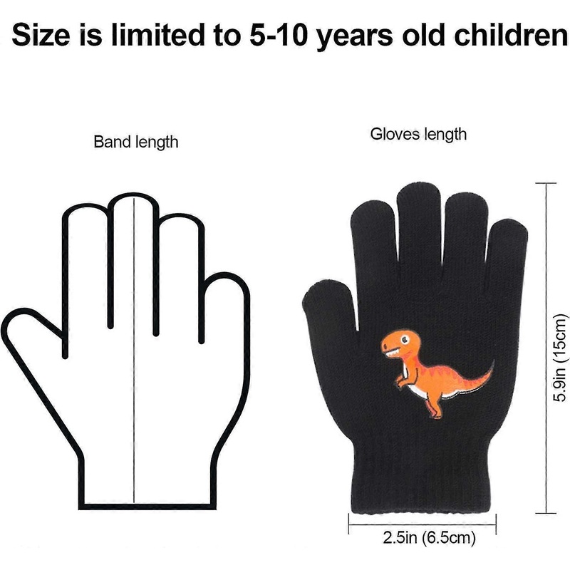 6 Pairs Of Children’s Magic Gloves, Winter Thermal Gloves Full Fingers Kids Acsergery Gift | Fruugo SG
