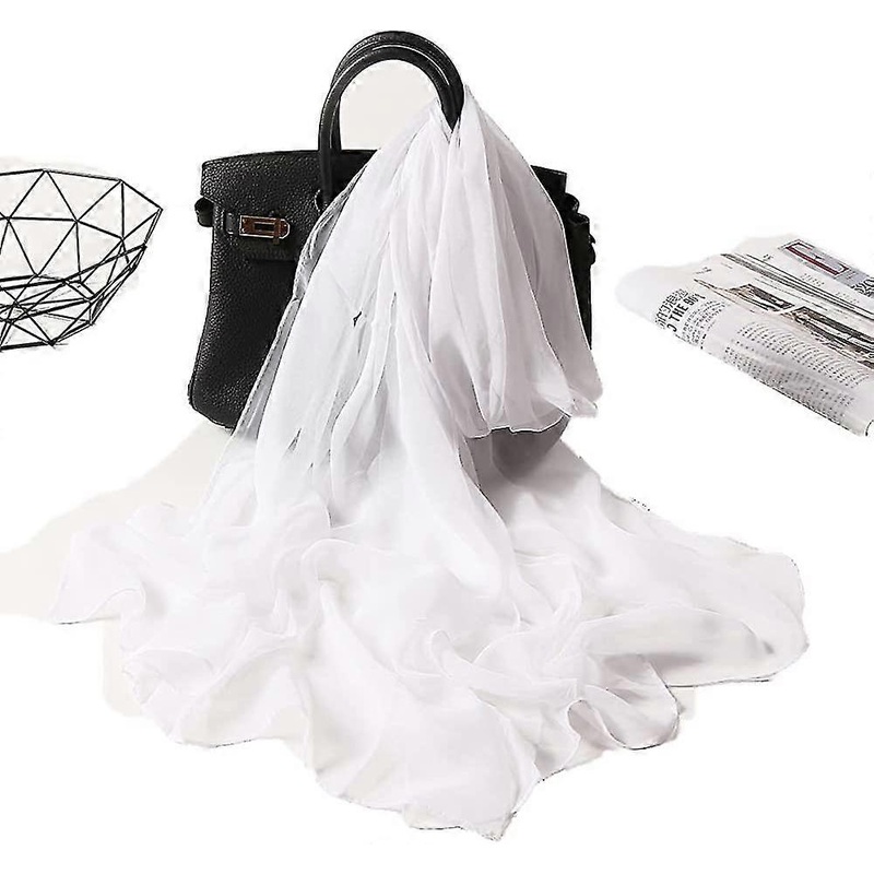 Chiffon Olaof Scarf Sheer Wrap For Women, Plain Chiffon Neck Scarf For Lady Light Weight | Fruugo SG