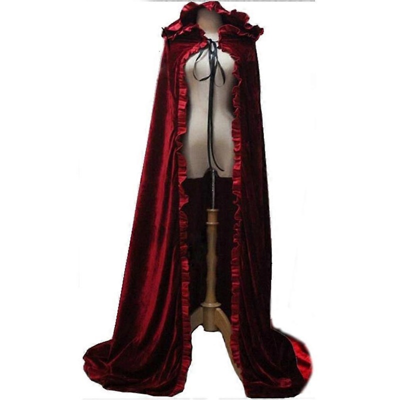 Cosplay Hooded Cloak Long Shawl Warm Poncho Show Costume for Christmas Halloween Show | Fruugo SG