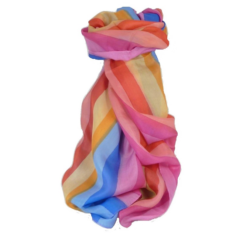 Mulberry Silk Classic Long Scarf Dani Rainbow Palette by Pashmina & Silk | Fruugo SG