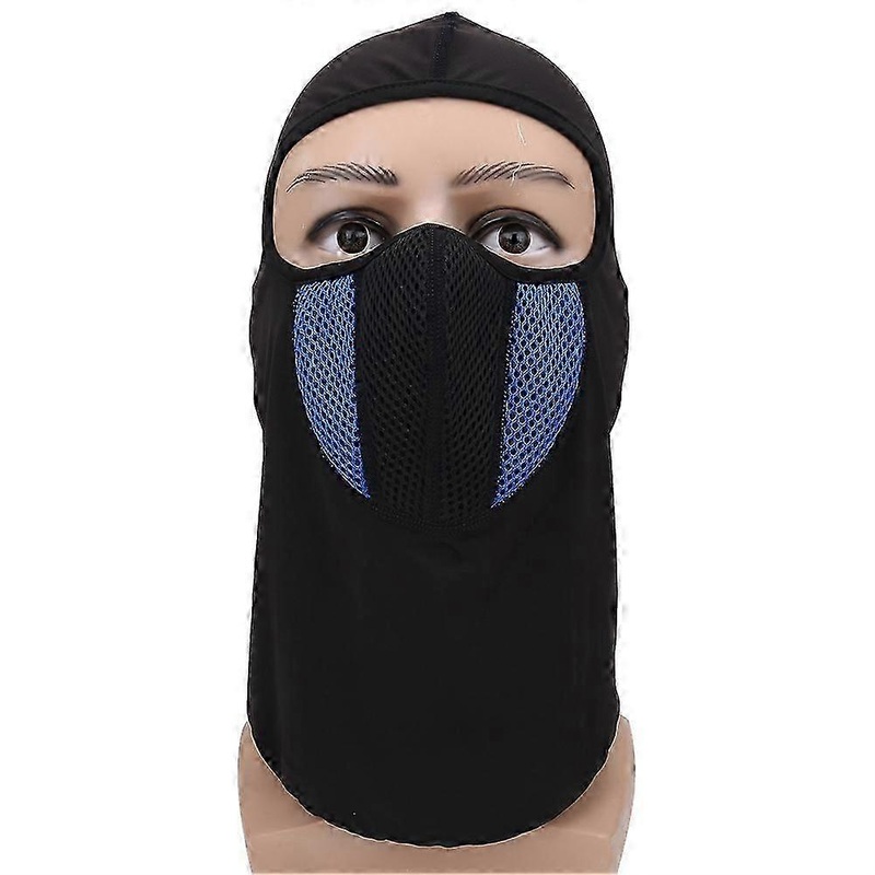 Multi Function Soft Full Face Mask for Outdoor Cycling Climbing Hiking Sports(Blue) | Fruugo SG