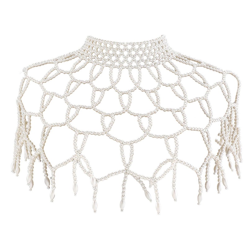 Sexy Necklace for Woman Nightclub Body Chain with Adjustable Chain Shawl for Summer Seaside Wedding Party Jewelry  White | Fruugo SG