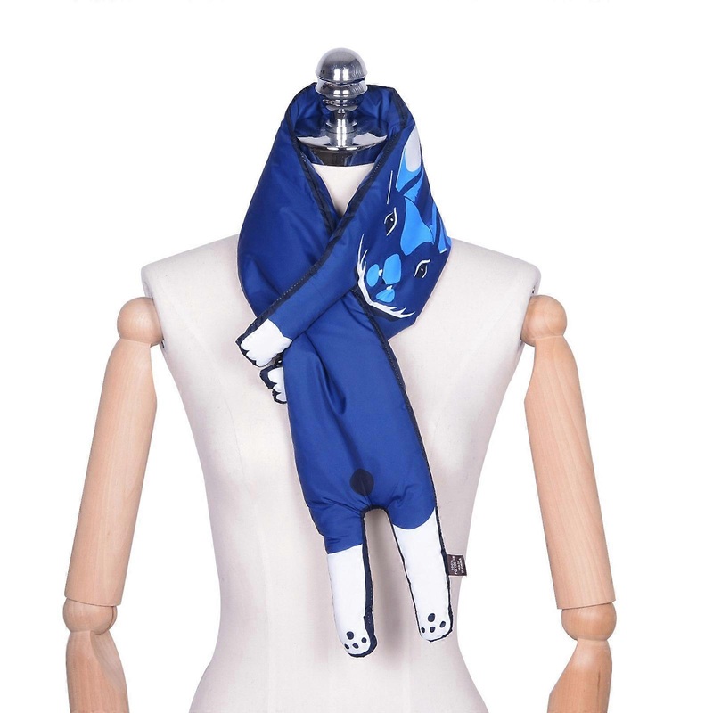 Winter Warm Neck Scarf Shawl Wrap for Adult Down Padded Animal Theme Scarf Cold Weather Windproof Scarf for Student  blue 1 | Fruugo SG