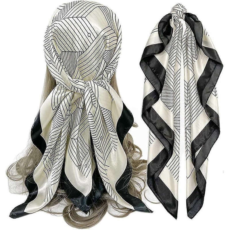 Women’s Satin Scarves Silky Like Bandanas Hair Neck Scarf Sleeping Wraps | Fruugo SG
