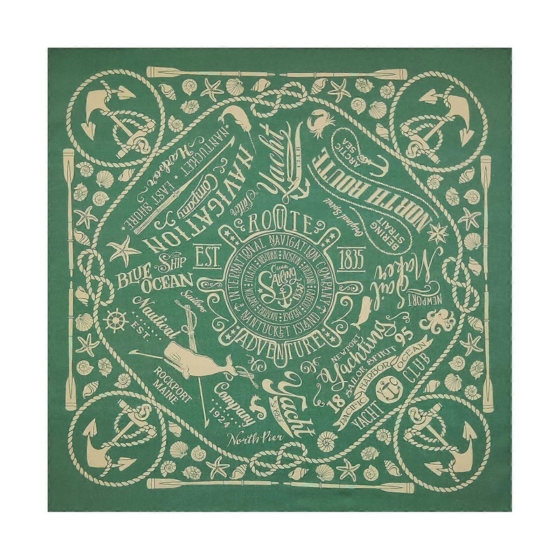 21” Marine Pattern Bandana Head Scarf Turbans for Women Men Street Style Turban Unisex Head Wrap Bandana  Green | Fruugo SG