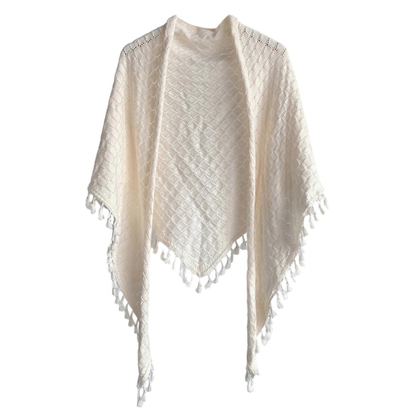 Casual Wrap Shawl for Female Shoulder Wrap Pashmina for Women Knitted Wrap Scarf for All Seasons Designers Style Shawl  White | Fruugo SG