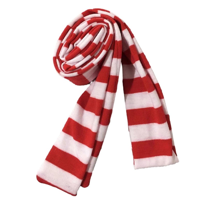 Colorful Stripe Pattern Scarf for Teens Girls Summer Breathable Scarves for Students Camping Shopping Taking Photo  Red | Fruugo SG