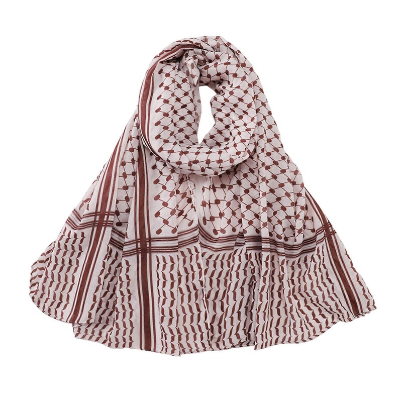 Dustproof Woman Kerchief Scarf Multi Purpose Lattice Pattern Middle East Headscarf Adjust Religious Scarf Outdoor Scarf | Fruugo SG