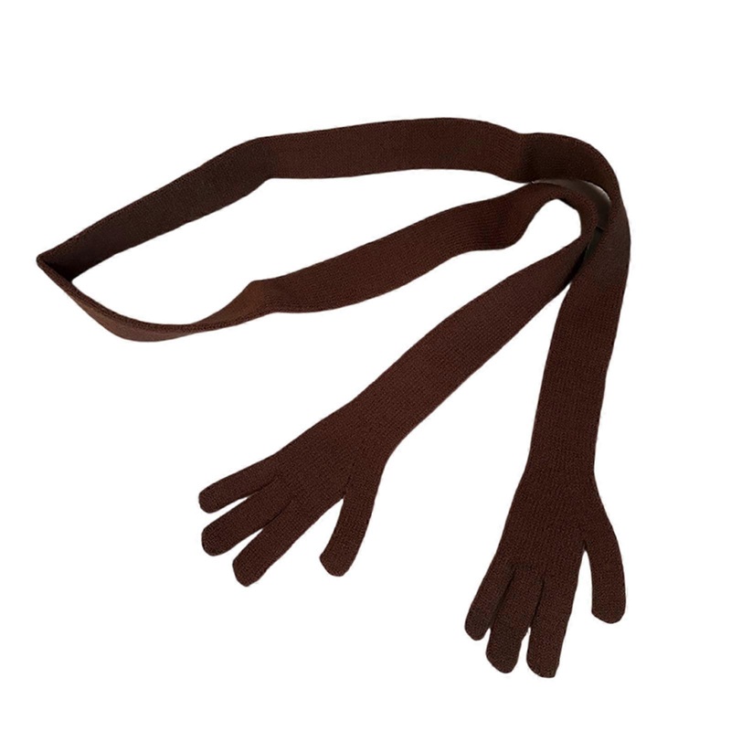 Solid Color Narrow Scarf Vintage Fashion Comfortable Scarf Luxurious Thin Scarf Stylish Unisex Accessory  Coffee | Fruugo SG