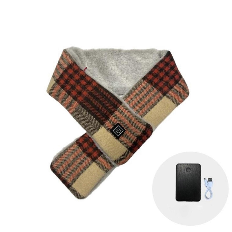 USB Charging Scarf for Women 3Level Adjustable Heating Thermal Scarf Neck Heated Scarves for Outdoor Skiing Cold Weather  Orange 7000 mAh | Fruugo SG