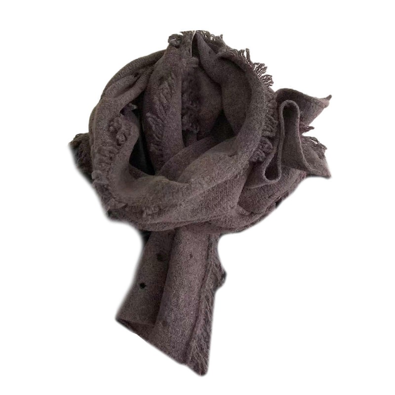 Winter Ragged Scarf Soft Comfortable Warm Collar Thicken Scarf Unisex Fashion Accessory Photo Props Acrylic Knit  Coffee | Fruugo SG