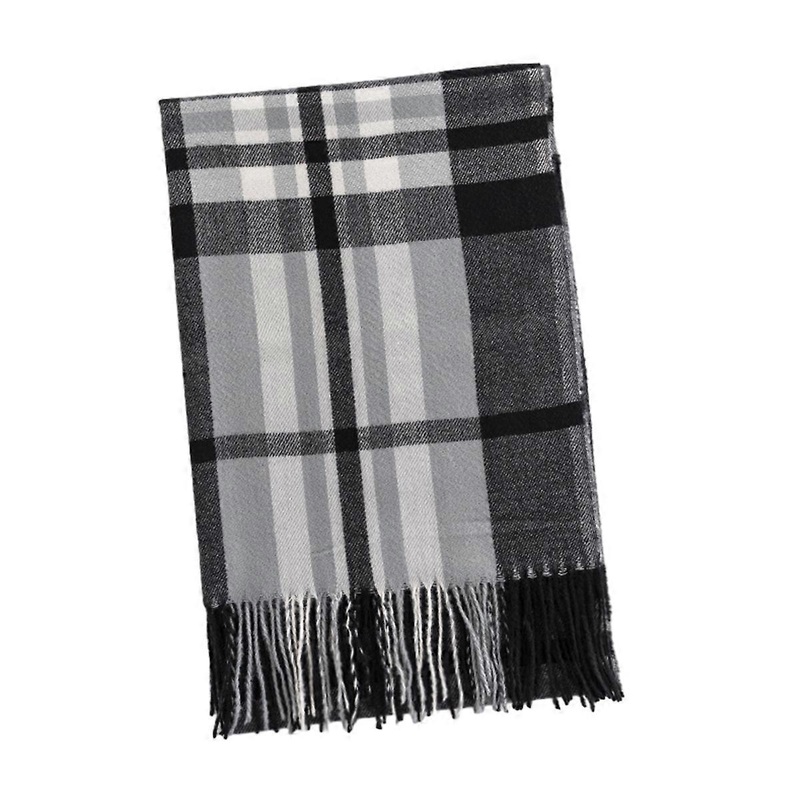 1 Plaid Faux Cashmere Scarf Simple Literary Vintage Scarf Warm Coldproof Scarf | Fruugo SG