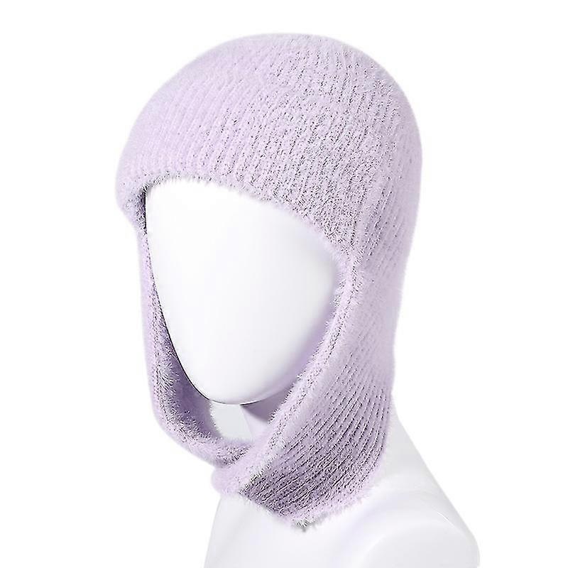 2022 Long Cotton Hat Scarf Integrated Windproof Warm High Quality Thickened Knitted Hat Black Ladies Winter Outdoor Fashion | Fruugo SG