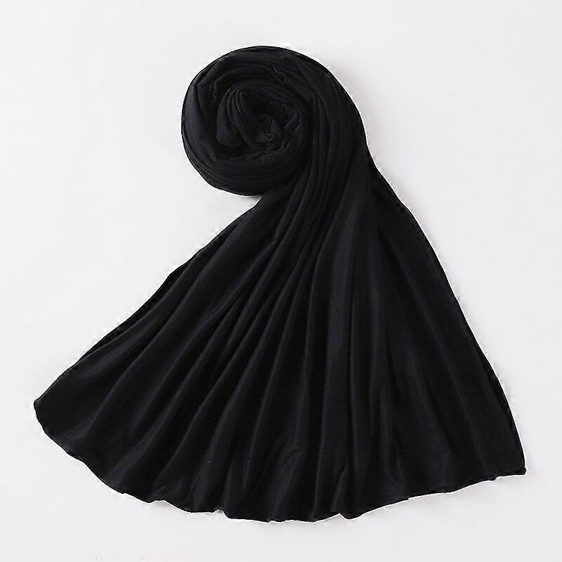 75*175CM Women Jersey Hijabs Long Good Stitching With Hoop Hijabs Islam Muslim Elastic Winter Jersey Scarf | Fruugo SG