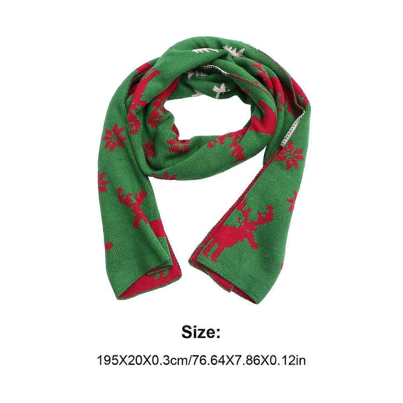 Adorable Knitted Scarf Winter Warm Shawl For Couples Green 190X20cm 1Pc | Fruugo SG